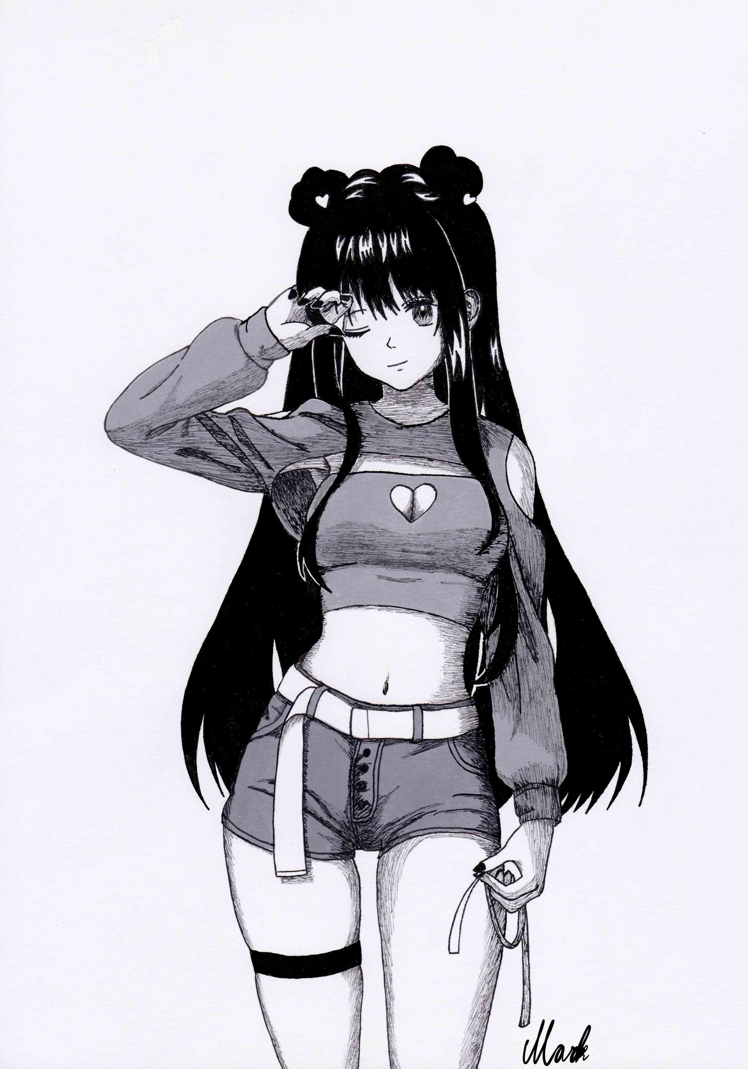 Disegno Manga Ragazza Teen